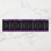 Black & Purple Glitter Perfume Roller Bottle label ペットボトルラベル (シングルラベル)