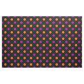 Black Purple Orange Polka Dot Pattern ファブリック (ファットクウォーター)