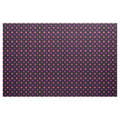 Black Purple Pink Polka Dots Pattern  ファブリック (ヤード)