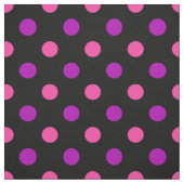 Black Purple Pink Polka Dots Pattern  ファブリック (見本)