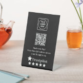 Black QRコード | Trustpilot ビジネスレビュー表示 台座サイン (インサイチュ)