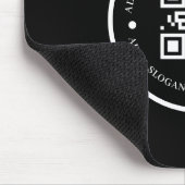 Black QR Code Company Promo mouse pad マウスパッド (コーナー)