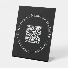 Black QR Code | Modern Stylish Business Website 台座サイン