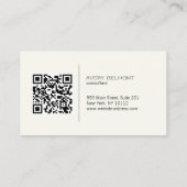 Black QR Code Professional 名刺 (裏面)