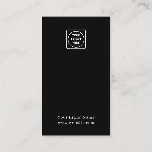 Black QR | Custom Business Feedback Review Link 名刺 (裏面)