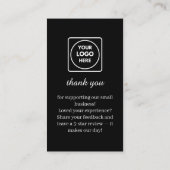 Black QR | Facebook Reviews Custom Rating Link 名刺 (裏面)