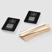 Black QR | Professional Business Logo Design ハンドファン (組立なし)