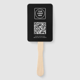 Black QR | Professional Business Logo Design ハンドファン