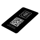 Black QR | Professional Modern Business Logo マグネット (左側)