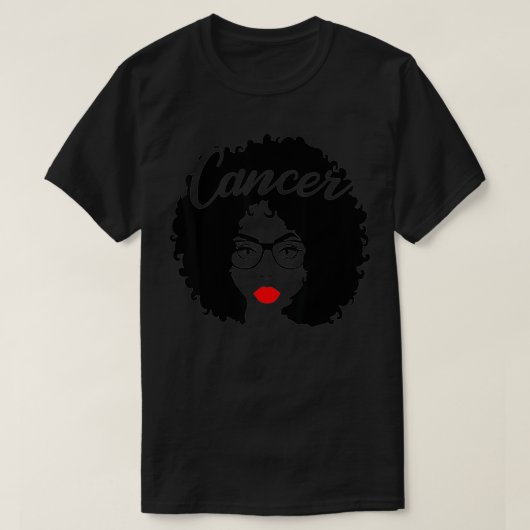 Black Queen Birthday Gift Red Lips Afro Diva Cance Tシャツ (デザイン正面)