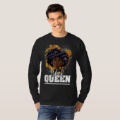 Black Queen For Proud African American Black Histo Tシャツ (正面フル)