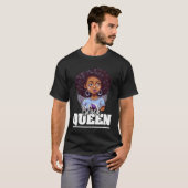 Black Queen For Proud African American Black Histo Tシャツ (正面フル)