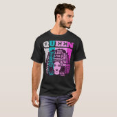 Black Queen Melanin Magic Sista Woman Queens Brown Tシャツ (正面フル)