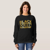 Black Queen Most Powerful Chess African American W スウェットシャツ (正面フル)