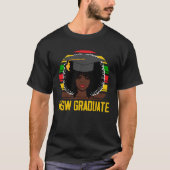Black Queen MSW Social Work Retro Afro Masters Gra Tシャツ (正面)