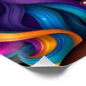 Black queen pastel rainbow melanin sista ポスター (コーナー)