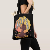 Black Queen PhD Doctorate Degree Graduation EdD Ps トートバッグ (クローズアップ)