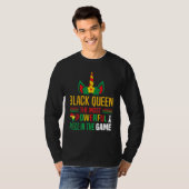 Black Queen The Most Powerful Piece Black History  Tシャツ (正面フル)