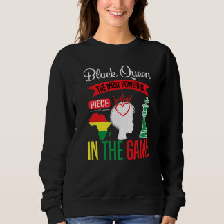 Black Queen The Most Powerful Piece The Game Black スウェットシャツ