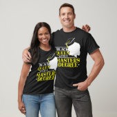 Black Queen With A Masters Degree Happy Graduation Tシャツ (ユニセックス)