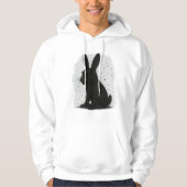 Black rabbit hoodie パーカ (正面)