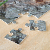 Black Rabbit in Hollow of a Tree Photo ジグソーパズル (側面)