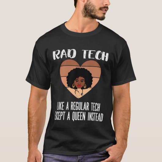 Black Radiology Technologist Rad Tech Week Radiolo Tシャツ (正面)