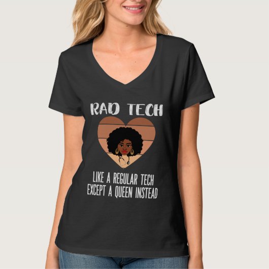 Black Radiology Technologist Rad Tech Week Radiolo Tシャツ (正面)