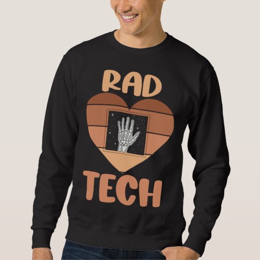 Black Radiology Technologist Rad Tech Week Xray Te スウェットシャツ (正面)