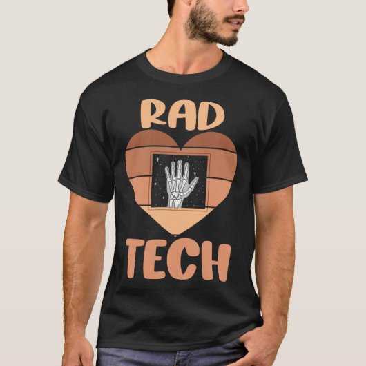 Black Radiology Technologist Rad Tech Week Xray Te Tシャツ (正面)