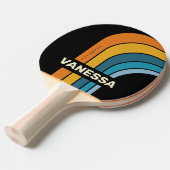 Black Rainbow Arch with Name 卓球ラケット (正面アングル)