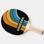 Black Rainbow Arch with Name 卓球ラケット (横)