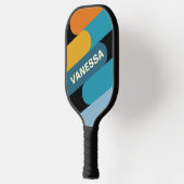 Black Rainbow Fusion with Name ピックルボールラケット (左)