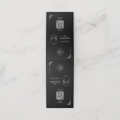 Black Ramadan QR Code Table Tent | Iftar Menu Sign ロイヤリティカード (外部開封)