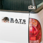 (Black) Rats on board バンパーステッカー (トラック上)
