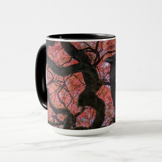 Black Raven and Gnarly Japanese Maple マグカップ (正面左)