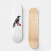 Black Raven & Red Roses Skate Deck スケートボード (正面)
