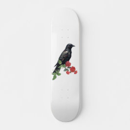 Black Raven & Red Roses Skate Deck スケートボード