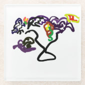 Black Ravens party ガラスコースター (正面)