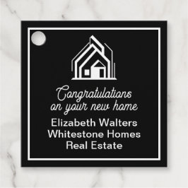 Black Real Estate Company Custom Realtor Party フェイバータグ