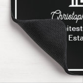 Black Real Estate Company Personalized Realtor マウスパッド (コーナー)