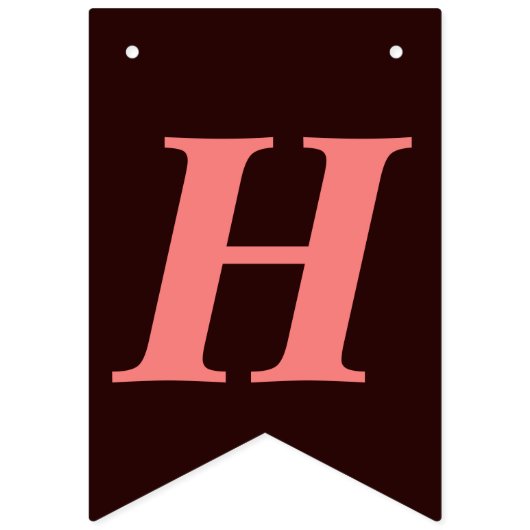 Black Red Confetti Happy Birthday Bunting Flags バンティングフラッグ (第2の旗)