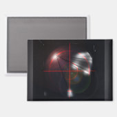 Black Red Crosshair Magnet マグネット (正面/裏面)