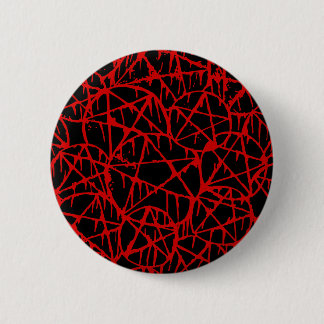 black red dripping pentagram grunge punk  缶バッジ