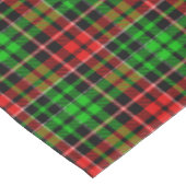 Black Red Green Plaid Tartan Design  テーブルクロス (アングル)