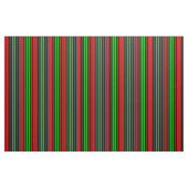 Black Red Green Stripes Pattern   ファブリック (ヤード)