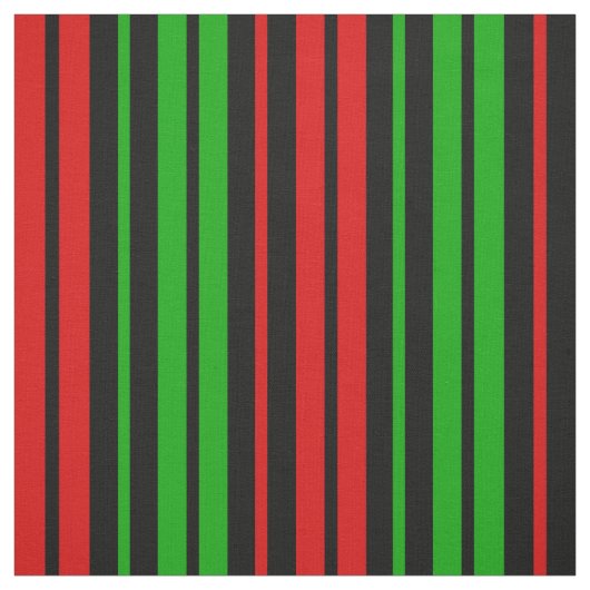 Black Red Green Stripes Pattern   ファブリック (見本)