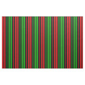 Black Red Green Stripes Pattern   ファブリック (ファットクウォーター)