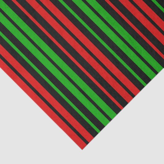 Black Red Green Stripes Pattern   薄葉紙 (詳細)