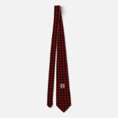 Black & Red Houndstooth Check ネクタイ (裏面)